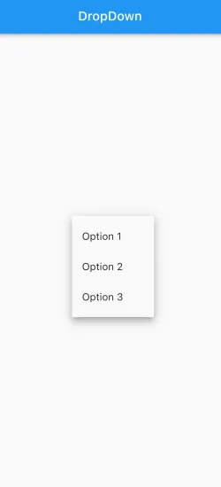 drop down menu